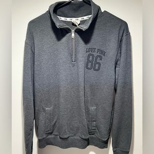 VS Pink 3/4 zip sweatshirt